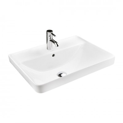 Oltens Kolma umywalka 60x47,5 cm wpuszczana prostokątna biała 41208000