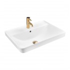 Oltens Kolma umywalka 60x47,5 cm wpuszczana prostokątna biała 41208000