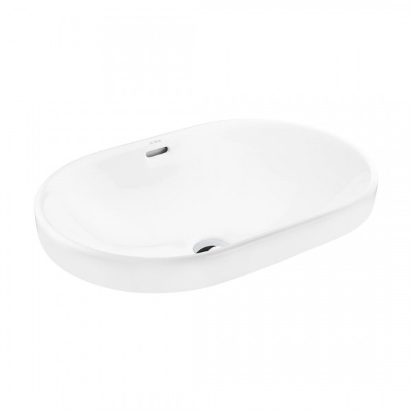 Oltens Tive umywalka 61x40 cm wpuszczana owalna biała 40323000