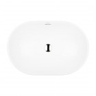Oltens Tive umywalka 61x40 cm wpuszczana owalna biała 40323000