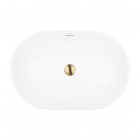 Oltens Tive umywalka 61x40 cm wpuszczana owalna biała 40323000