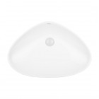Oltens Vala umywalka 59x39 cm nablatowa owalna biała 40325000