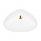 Oltens Vala umywalka 59x39 cm nablatowa owalna biała 40325000