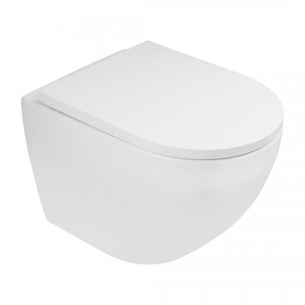 Oltens Hamnes Stille miska WC wisząca PureRim z deską wolnoopadającą biały 42023000
