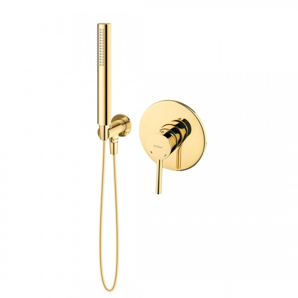 Oltens Molle zestaw prysznicowy podtynkowy złoty połysk 36612800