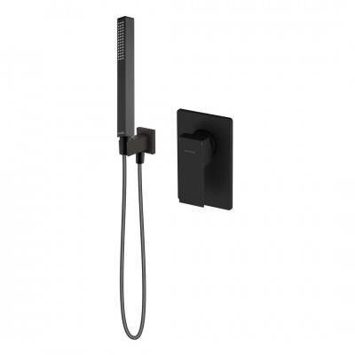 Oltens Gota zestaw prysznicowy podtynkowy czarny mat 36606300