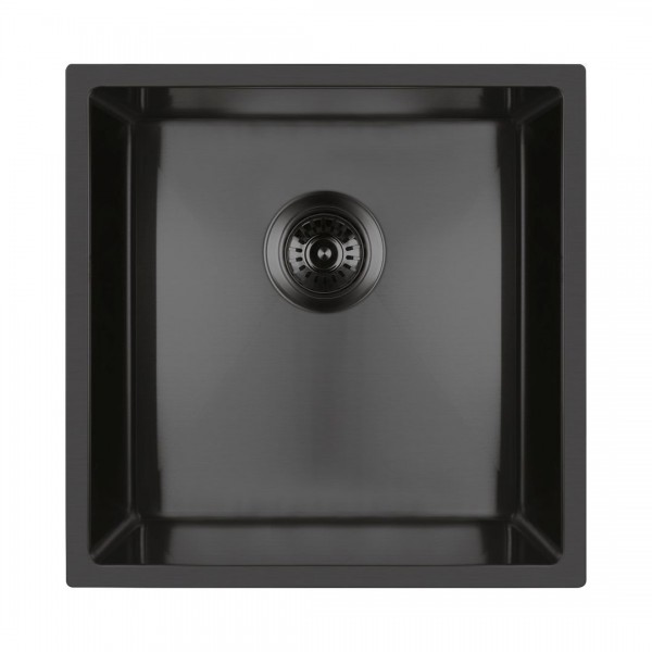 Oltens Stalvask zlewozmywak stalowy 1-komorowy 44x44 cm czarny 71100300