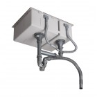 Oltens Stalvask zlewozmywak stalowy 1-komorowy 44x44 cm czarny 71100300