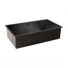 Oltens Stalvask zlewozmywak stalowy 1-komorowy 76x44 cm czarny 71102300