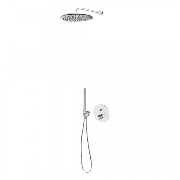 Oltens Hamnes zestaw prysznicowy podtynkowy deszczownica 30 cm chrom 36607100