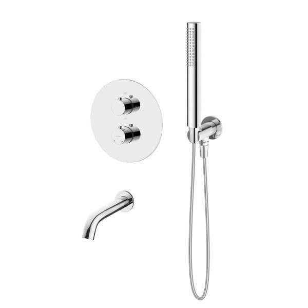 Oltens Katla zestaw wannowo-prysznicowy podtynkowy termosatyczny chrom 36610100