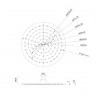 Oltens Atran deszczownica 22 cm okrągła chrom 37004100