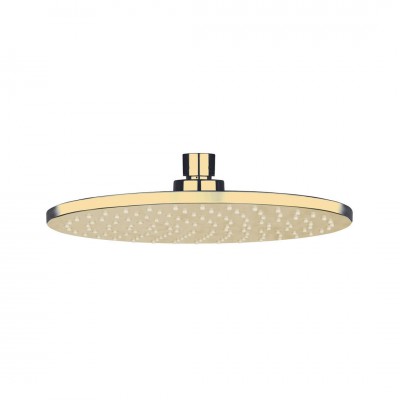 Oltens Atran deszczownica 22 cm okrągła złoty połysk 37004800