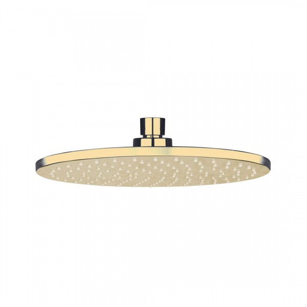 Oltens Atran deszczownica 22 cm okrągła złoty połysk 37004800