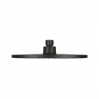 Oltens Atran deszczownica 22 cm okrągła czarny mat 37004300