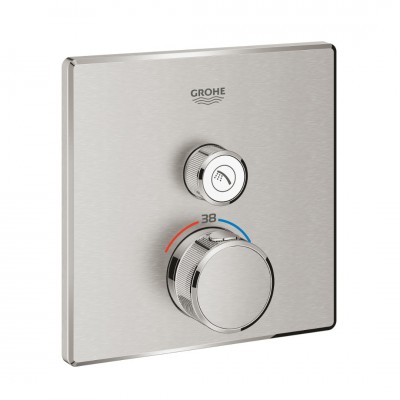 Grohe Grohtherm SmartControl bateria prysznicowa podtynkowa termostatyczna stal 29123DC0