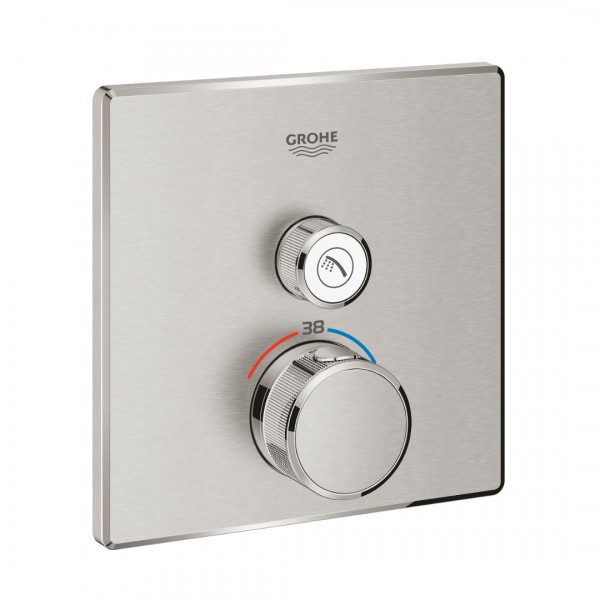 Grohe Grohtherm SmartControl bateria prysznicowa podtynkowa termostatyczna stal 29123DC0