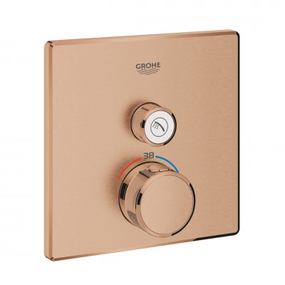 Grohe Grohtherm SmartControl bateria prysznicowa podtynkowa termostatyczna brushed warm sunset 29123DL0