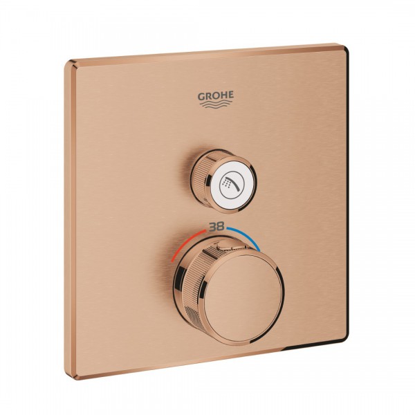 Grohe Grohtherm SmartControl bateria prysznicowa podtynkowa termostatyczna brushed warm sunset 29123DL0