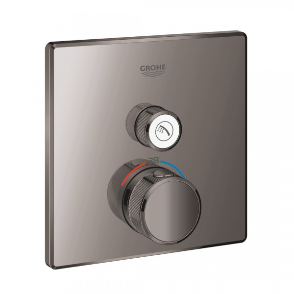Grohe Grohtherm SmartControl bateria prysznicowa podtynkowa termostatyczna hard graphite 29123A00