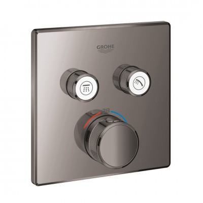 Grohe Grohtherm SmartControl bateria wannowo-prysznicowa podtynkowa termostatyczna hard graphite 29124A00