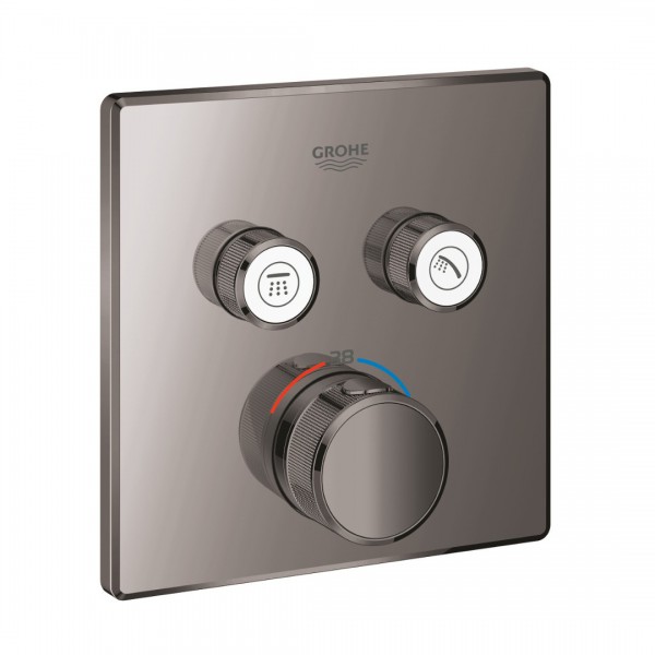 Grohe Grohtherm SmartControl bateria wannowo-prysznicowa podtynkowa termostatyczna hard graphite 29124A00
