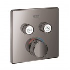 Grohe Grohtherm SmartControl bateria wannowo-prysznicowa podtynkowa termostatyczna hard graphite 29124A00