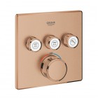 Grohe Grohtherm SmartControl bateria wannowo-prysznicowa podtynkowa termostatyczna 3 wyjścia brushed warm sunset 29126DL0