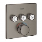 Grohe Grohtherm SmartControl bateria wannowo-prysznicowa podtynkowa termostatyczna 3 wyjścia brushed hard graphite 29126AL0