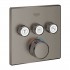 Grohe Grohtherm SmartControl bateria wannowo-prysznicowa podtynkowa termostatyczna 3 wyjścia brushed hard graphite 29126AL0