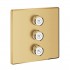 Grohe Grohtherm SmartControl zawór odcinający potrójny brushed cool sunrise 29127GN0