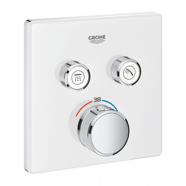 Grohe Grohtherm SmartControl bateria wannowo-prysznicowa podtynkowa termostatyczna biały/chrom 29156LS0