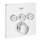 Grohe Grohtherm SmartControl bateria wannowo-prysznicowa podtynkowa termostatyczna 3 wyjścia biały/chrom 29157LS0