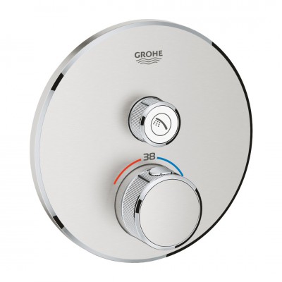 Grohe Grohtherm SmartControl bateria prysznicowa podtynkowa termostatyczna stal 29118DC0