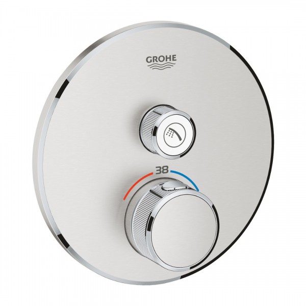 Grohe Grohtherm SmartControl bateria prysznicowa podtynkowa termostatyczna stal 29118DC0