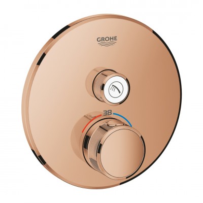 Grohe Grohtherm SmartControl bateria prysznicowa podtynkowa termostatyczna warm sunset 29118DA0