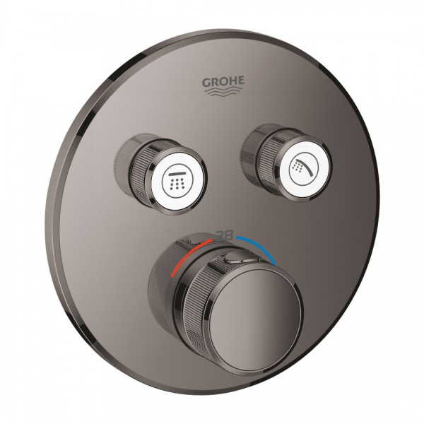 Grohe Grohtherm SmartControl bateria wannowo-prysznicowa podtynkowa termostatyczna hard graphite 29119A00