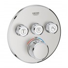 Grohe Grohtherm SmartControl bateria wannowo-prysznicowa podtynkowa termostatyczna 3 wyjścia stal 29121DC0