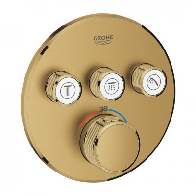 Grohe Grohtherm SmartControl bateria wannowo-prysznicowa podtynkowa termostatyczna 3 wyjścia brushed cool sunrise 29121GN0
