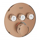 Grohe Grohtherm SmartControl bateria wannowo-prysznicowa podtynkowa termostatyczna 3 wyjścia brushed warm sunset 29121DL0
