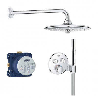 Grohe Grohtherm SmartControl zestaw prysznicowy podtynkowy termostatyczny chrom 34744000