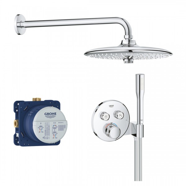 Grohe Grohtherm SmartControl zestaw prysznicowy podtynkowy termostatyczny chrom 34744000