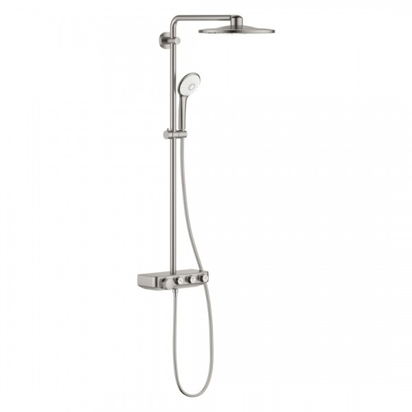 Grohe Euphoria System SmartControl 310 zestaw prysznicowy termostatyczny z deszczownicą stal 26507DC0