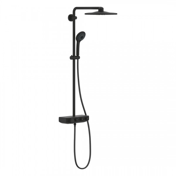 Grohe Euphoria System SmartControl 310 zestaw prysznicowy termostatyczny z deszczownicą phantom black 22120KF0