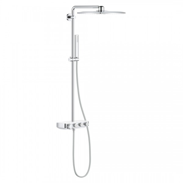 Grohe Euphoria System SmartControl 310 zestaw prysznicowy ścienny termostatyczny z deszczownicą chrom/biały 26508LS0