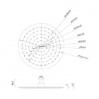 Oltens Atran Lagan deszczownica 22 cm okrągła z ramieniem ściennym chrom 36018100