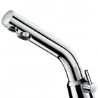 Delabie Binoptic bateria elektroniczna umywalkowa z regulatorem temperatury zasilanie 230/12 V chrom 378MCH