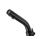 Delabie Binoptic mix bateria elektroniczna umywalkowa z regulatorem temperatury zasilanie 230/12 V czarny mat 378MCHB