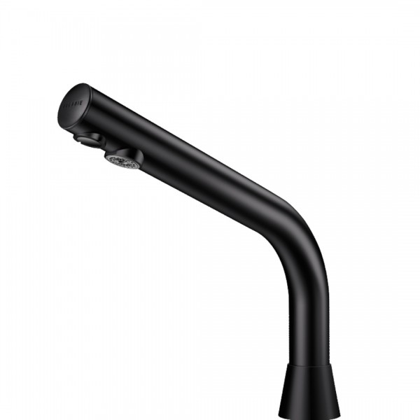 Delabie Binoptic bateria elektroniczna umywalkowa do wody zmieszanej zasilanie 230/12 V czarny mat 388035