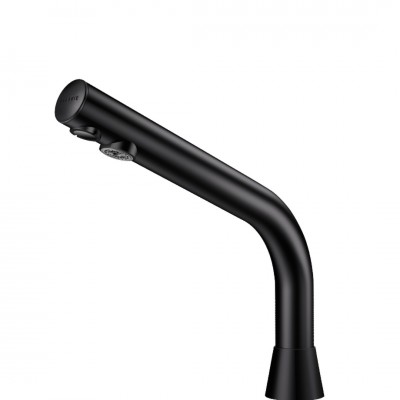 Delabie Binoptic bateria elektroniczna umywalkowa do wody zmieszanej zasilanie 6 V czarny mat 488035